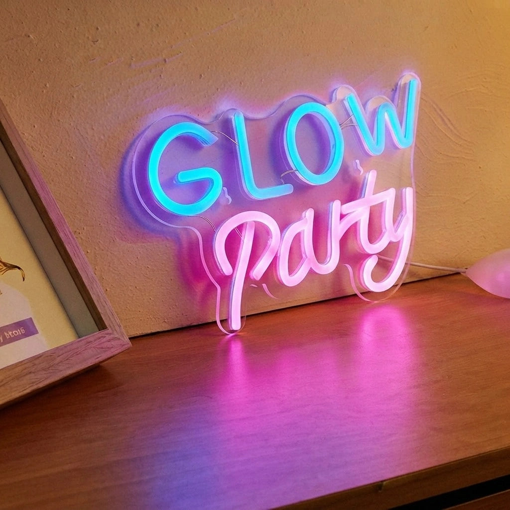 Glow Party LED Neon Sign