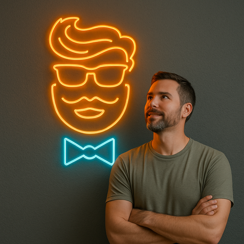 Happy Father's Day Tie Neon Sign Custom LED