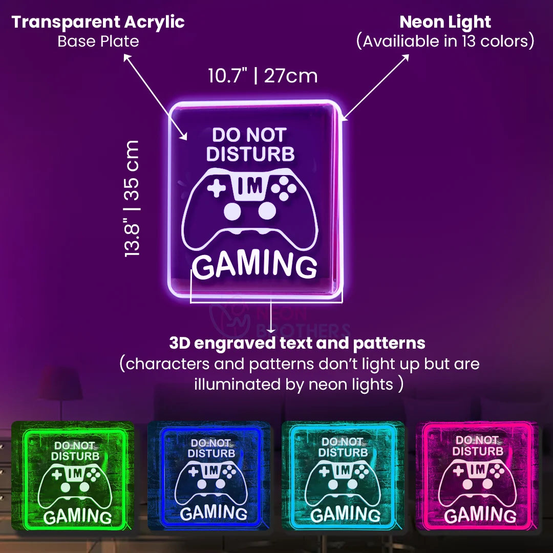 Game Lover Neon Sign - Laser Engraved Gaming Console