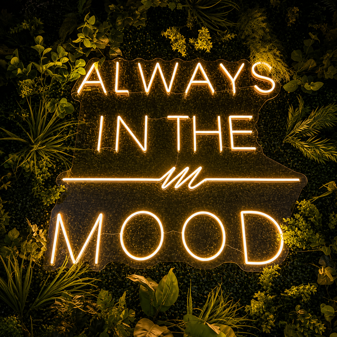 Always in the Mood LED Neon Sign – Statement Wall Decor