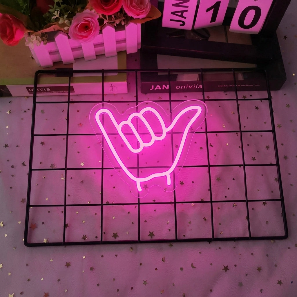 Shaka Hand LED Neon Sign
