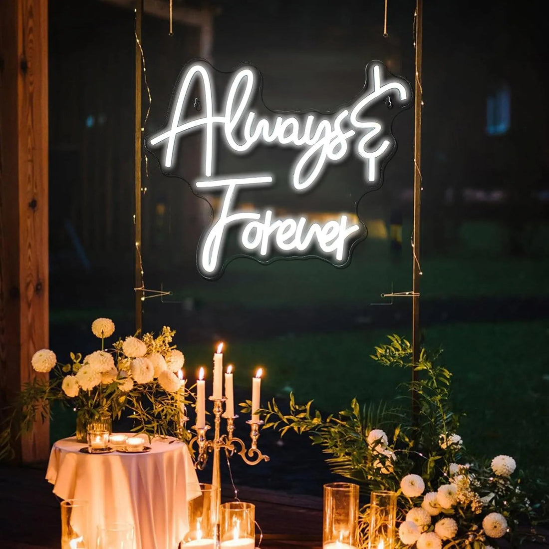 Always & Forever Neon Sign – Elegant LED Wall Art for Love & Celebration - Neon Brothers