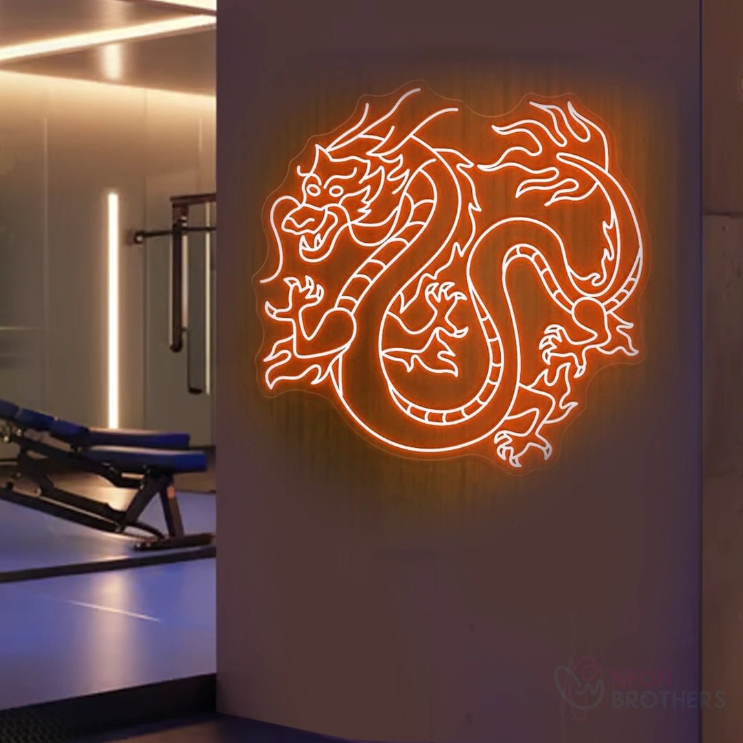 Dragon Neon Sign – Majestic LED Wall Art for Home, Bars & Restaurants - Neon Brothers