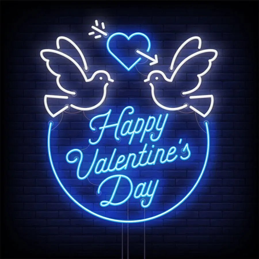 Happy Valentine's Day LED Neon Sign – Celebrate Love in Vibrant Style - Neon Brothers