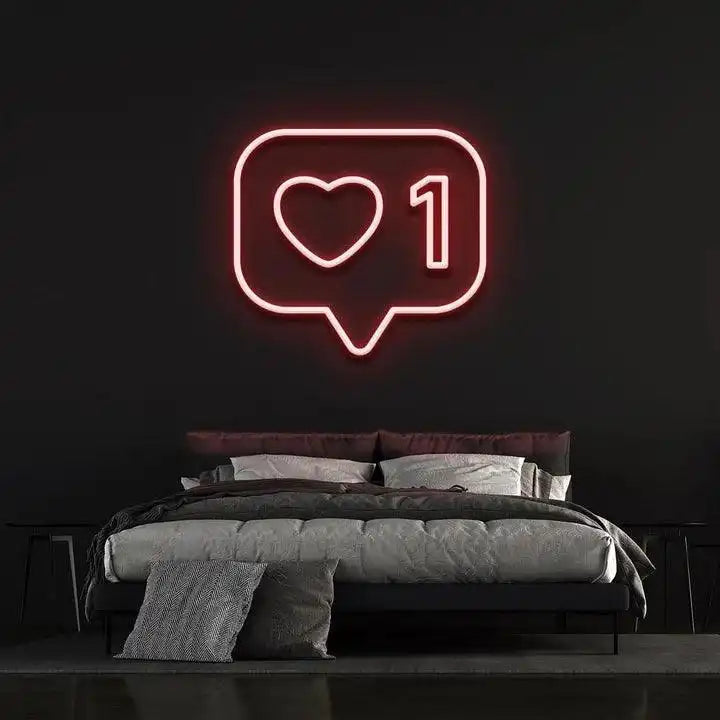 LIKE - LED NEON SIGN-Neonsigns-Red-45 x 90 cm-Neon Brothers