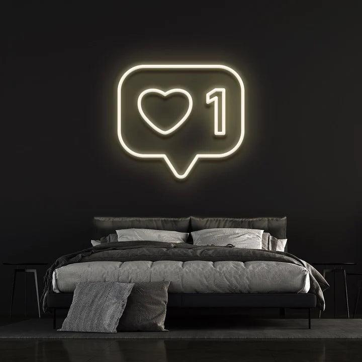 LIKE - LED NEON SIGN-Neonsigns-white-45 x 90 cm-Neon Brothers