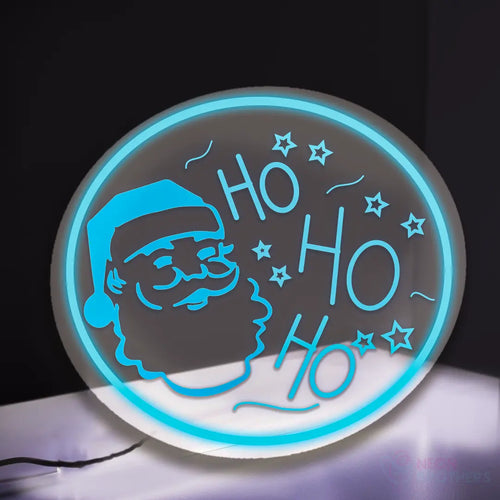 Santa Claus "Ho Ho Ho" Laser Engraved Neon Sign