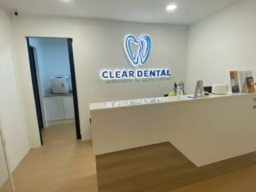 Custom Illuminated Dental Reception Sign