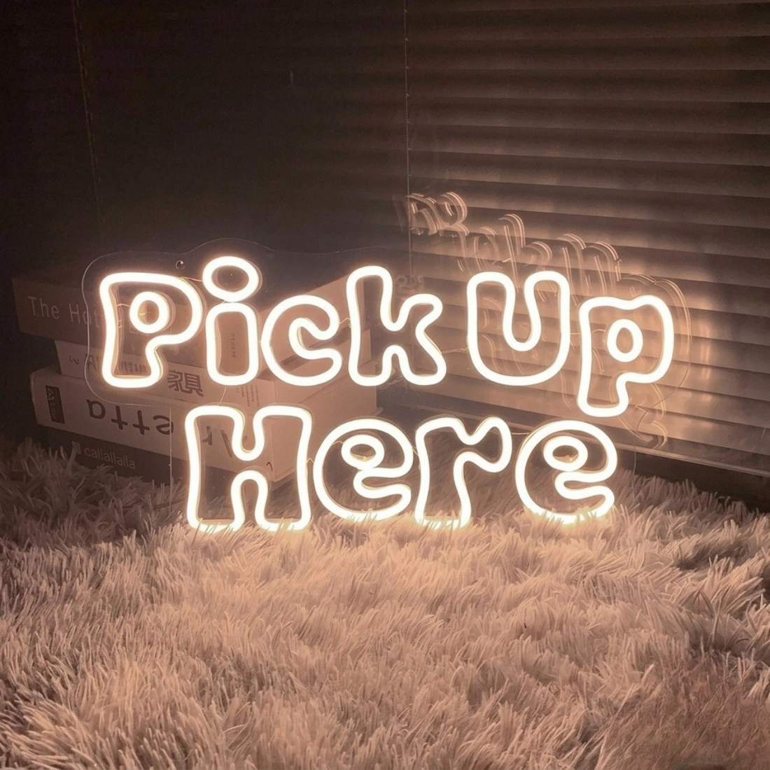 Pick Up Here LED Neon Sign | Restaurant & Café Pickup Counter Light