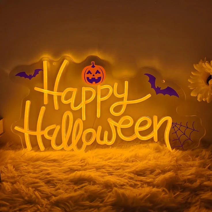 Happy Halloween LED Neon Sign