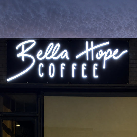 Frontlit 3D LED Sign – Custom Lighted Letter Sign for Shops & Cafés