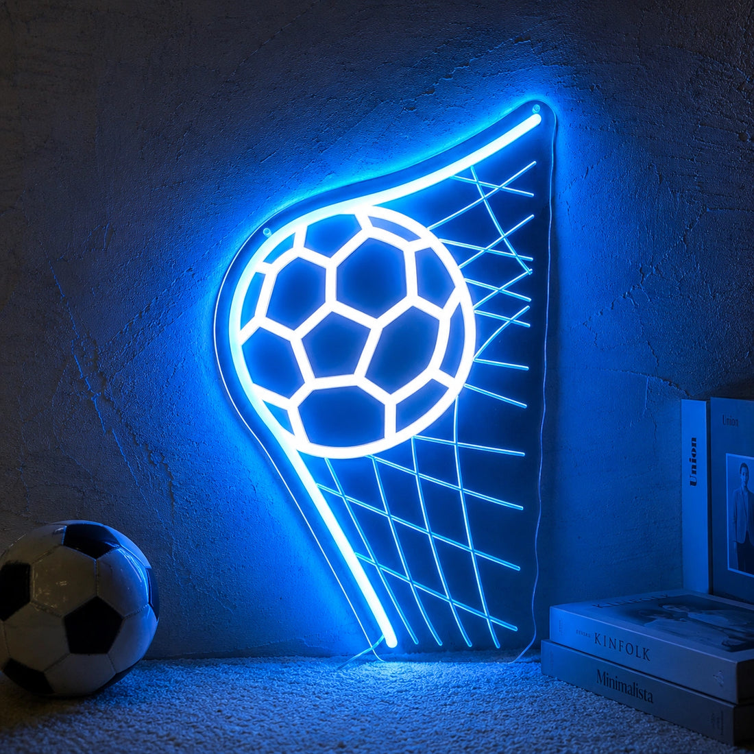 Soccer Goal LED Neon Sign – Football Wall Decor Light