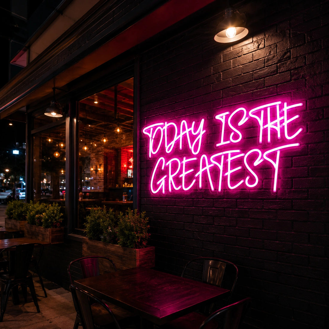 Daily Gratitude - Today is the Greatest LED Neon Sign