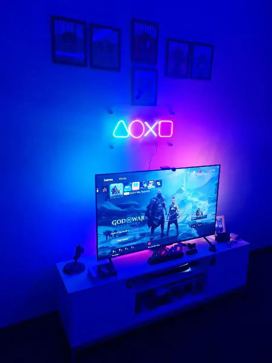 Squid Game Console Buttons Neon Sign -upper on playing LED