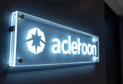 Edge-Lit Acrylic Sign Office Perth WA - Neon Brothers