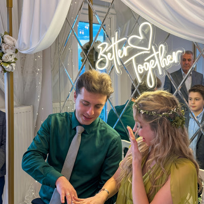 Custom LED Neon Wedding Sign Better Together Perth WA - Neon Brothers