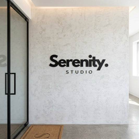 3D Acrylic Business Sign | Studio Wall Logo | Modern Office Branding